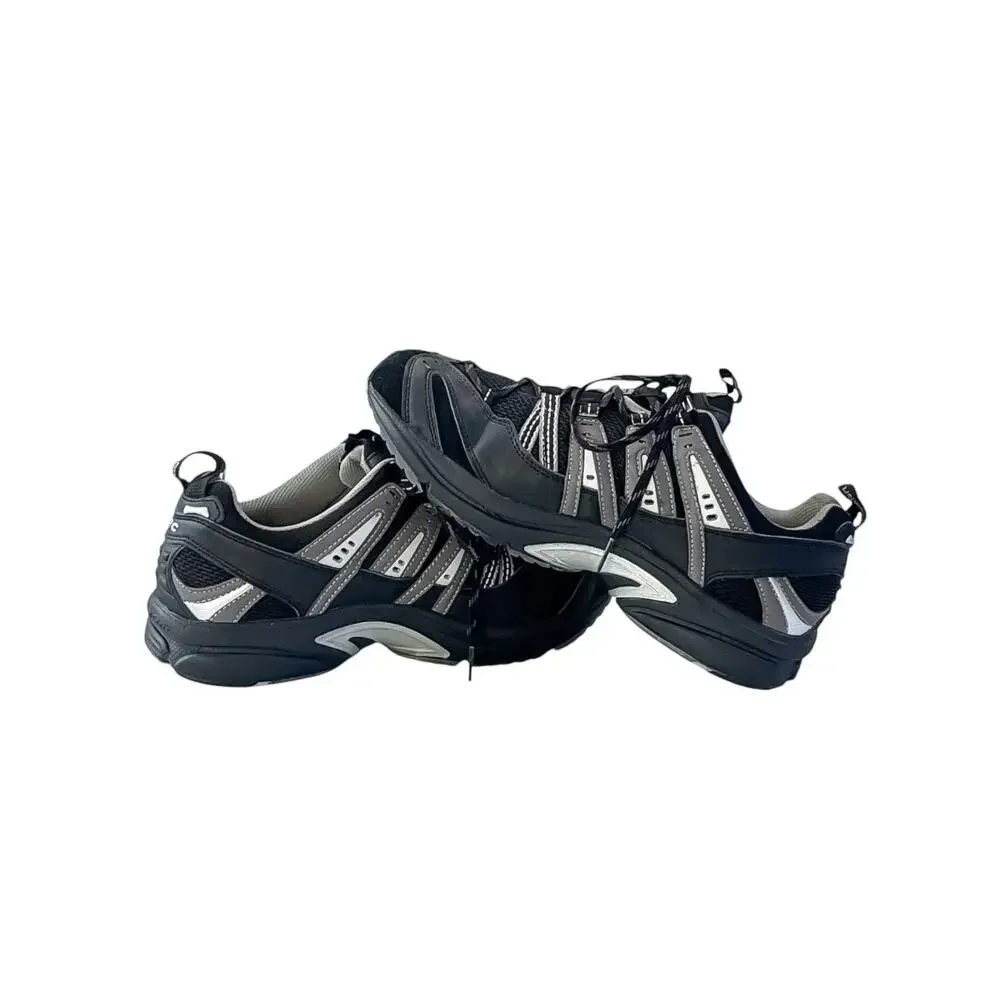 Dr. Comfort Performance Black/Gray Therapeutic Walking Shoes Women's Size 10W